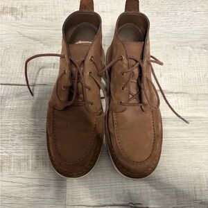 Timberland Tan Leather Lace-Up Boots